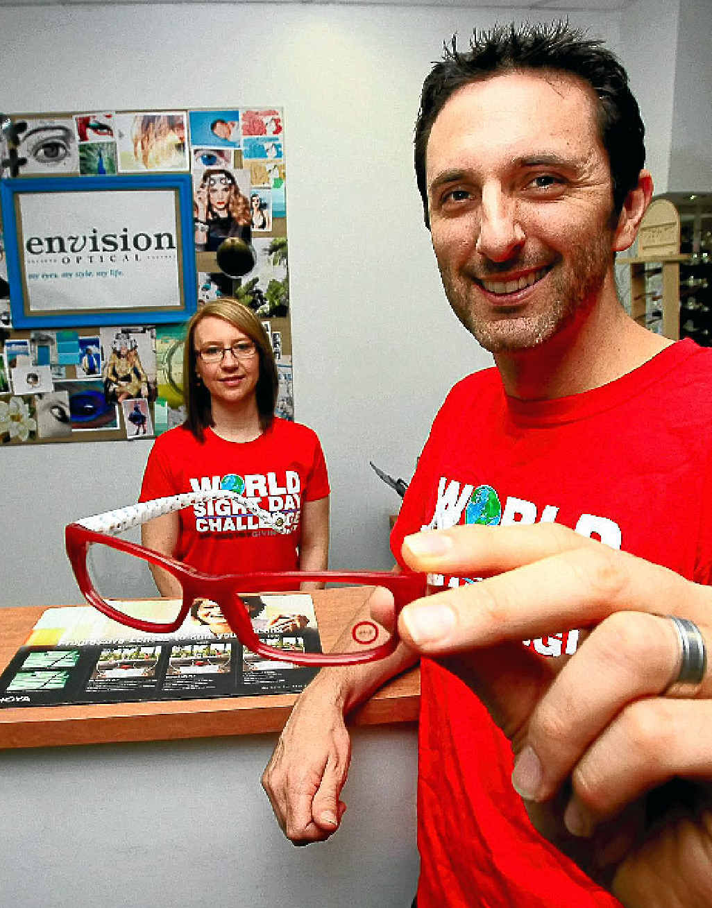 SIGHT SUCCESS: Envision Optical’s Katrina Steed and Andrew Bowden. SIGHT SUCCESS: Envision Optical’s Katrina Steed and Andrew Bowden.